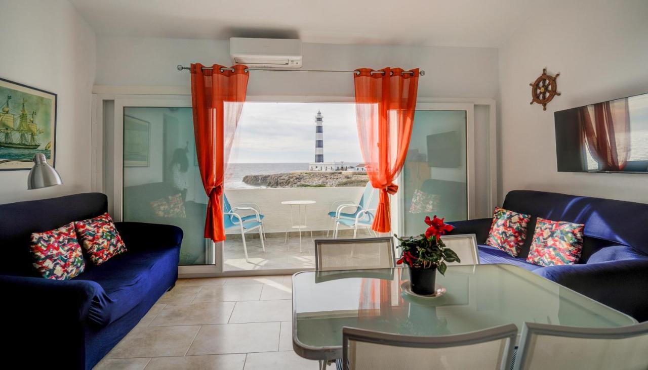 Vista Faro-Apartamento Con Balcon Que Mira Al Mar Cala en Bosch Esterno foto